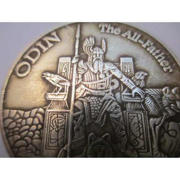 NEW-Norse Gods Freya & Odin Round USA Coin - Picture 6 of 8
